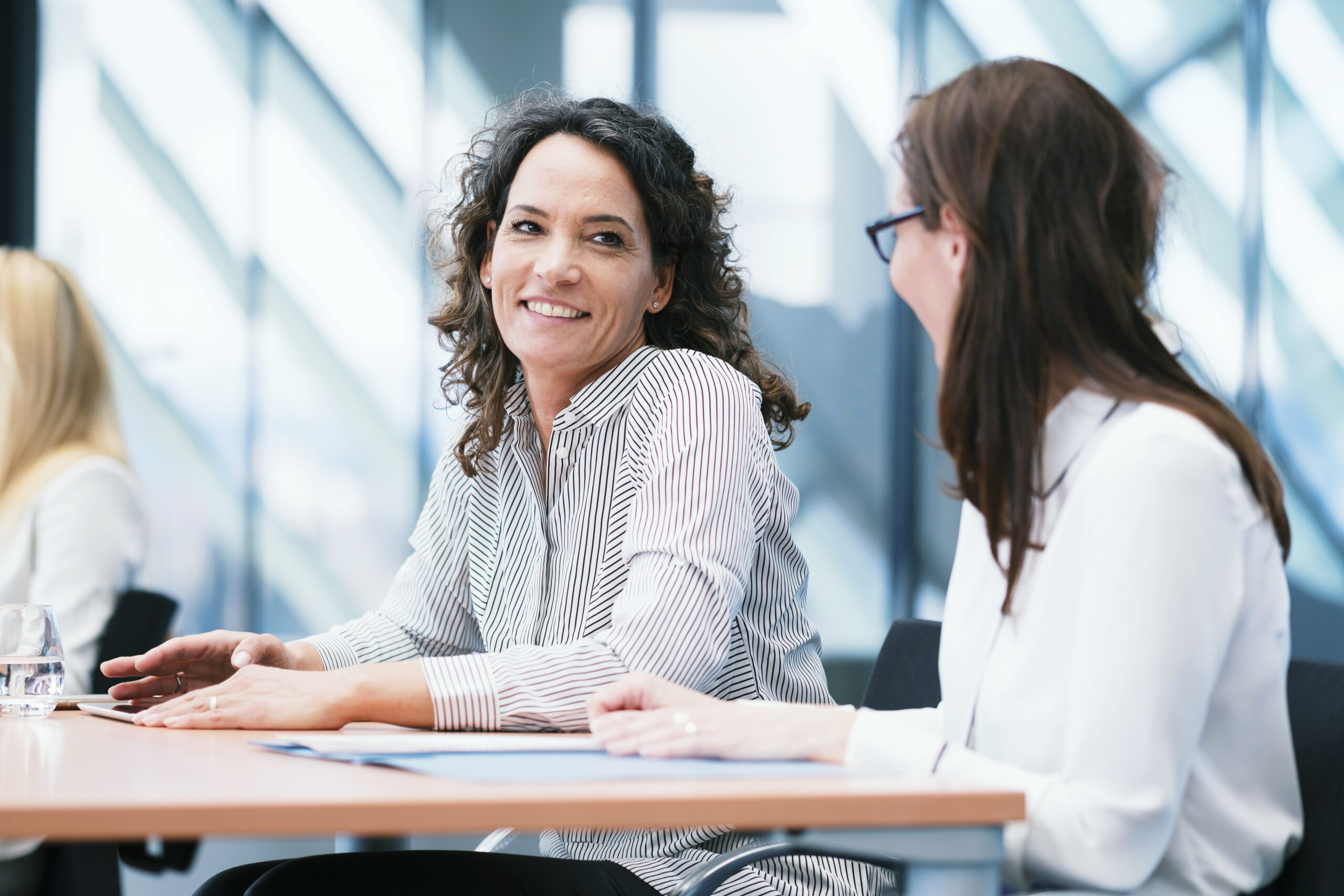 Businesswomen at meeting